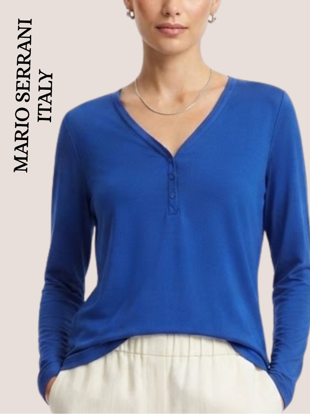 Henley • Like New
Mario Serrani Italy • Pullover Henley